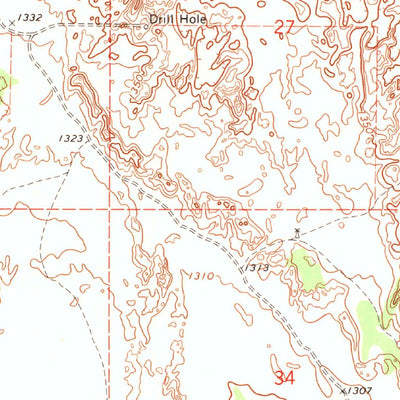 United States Geological Survey Glass Mountains NW, OK (1969, 24000-Scale) digital map
