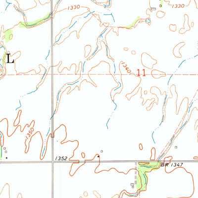 United States Geological Survey Glass Mountains, OK (1969, 24000-Scale) digital map