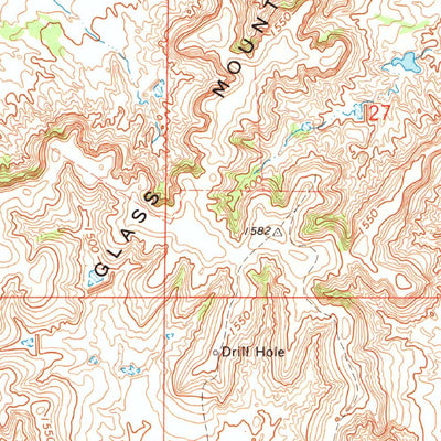 United States Geological Survey Glass Mountains, OK (1969, 24000-Scale) digital map