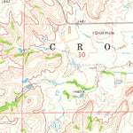 United States Geological Survey Glass Mountains SW, OK (1969, 24000-Scale) digital map