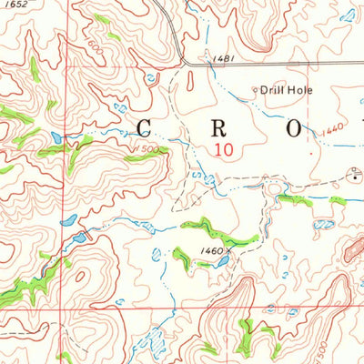 United States Geological Survey Glass Mountains SW, OK (1969, 24000-Scale) digital map