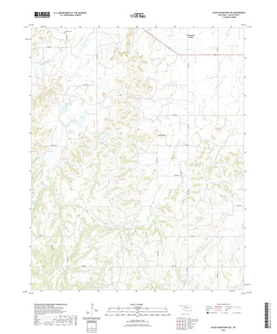 United States Geological Survey Glass Mountains SW, OK (2022, 24000-Scale) digital map