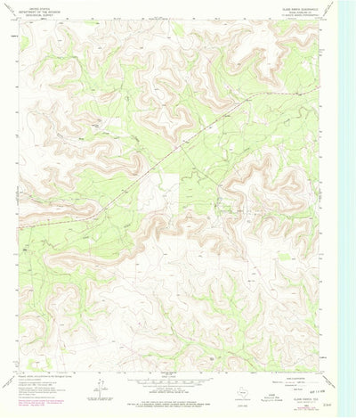 United States Geological Survey Glass Ranch, TX (1963, 24000-Scale) digital map