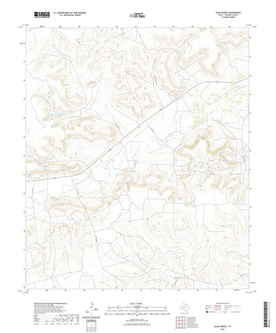 United States Geological Survey Glass Ranch, TX (2022, 24000-Scale) digital map