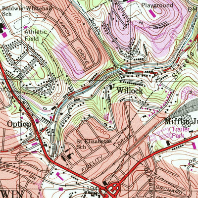 United States Geological Survey Glassport, PA (1988, 24000-Scale) digital map