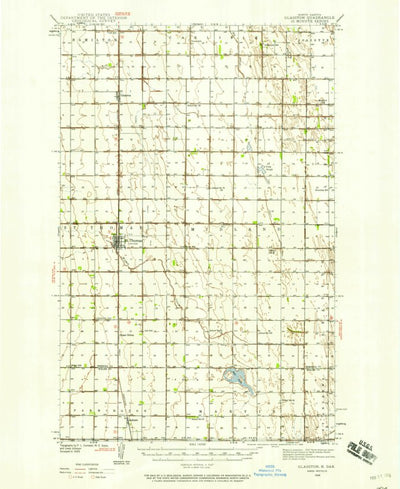 United States Geological Survey Glasston, ND (1939, 62500-Scale) digital map