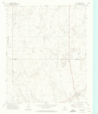 United States Geological Survey Glazier, TX (1972, 24000-Scale) digital map