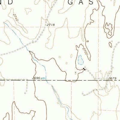 United States Geological Survey Glazier, TX (1972, 24000-Scale) digital map