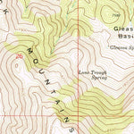 United States Geological Survey Gleason Basin, NV-UT (1972, 24000-Scale) digital map