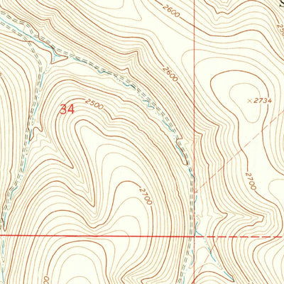 United States Geological Survey Gleason Butte, OR (1968, 24000-Scale) digital map