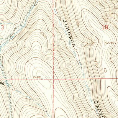 United States Geological Survey Gleason Butte, OR (1968, 24000-Scale) digital map