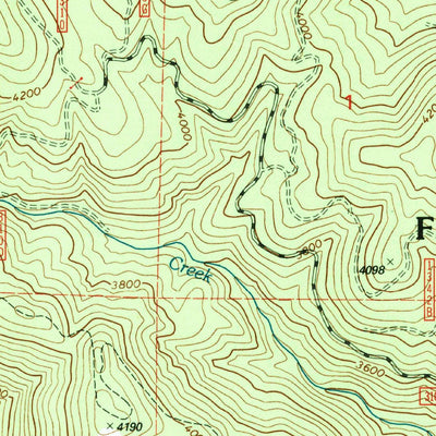 United States Geological Survey Gleason Mountain, WA-ID (1996, 24000-Scale) digital map