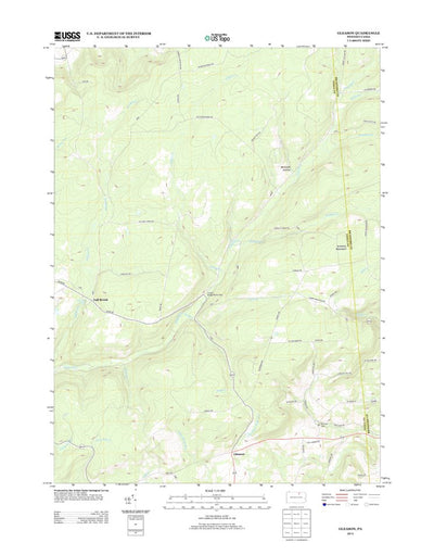 United States Geological Survey Gleason, PA (2013, 24000-Scale) digital map