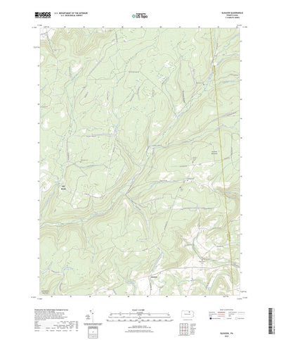 United States Geological Survey Gleason, PA (2023, 24000-Scale) digital map