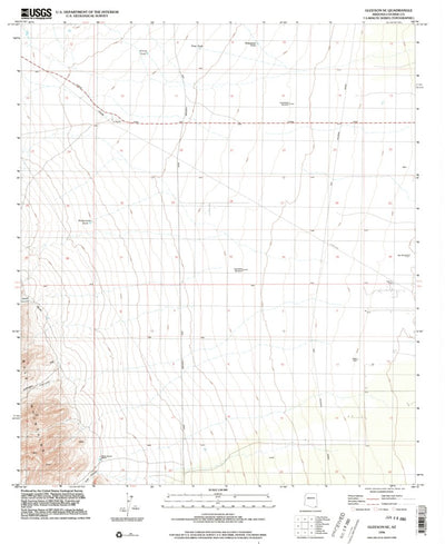 United States Geological Survey Gleeson SE, AZ (1996, 24000-Scale) digital map