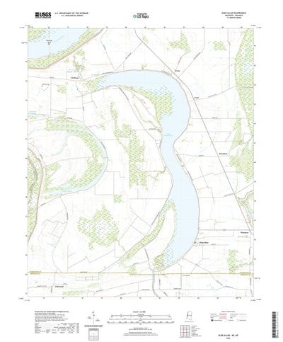 United States Geological Survey Glen Allan, MS (2020, 24000-Scale) digital map