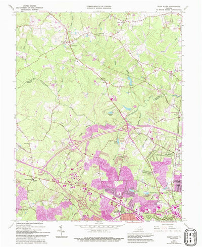 United States Geological Survey Glen Allen, VA (1963, 24000-Scale) digital map