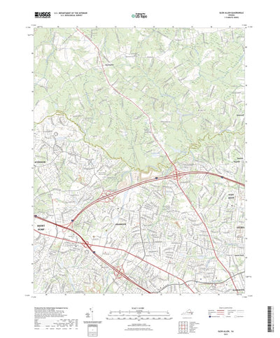 United States Geological Survey Glen Allen, VA (2023, 24000-Scale) digital map