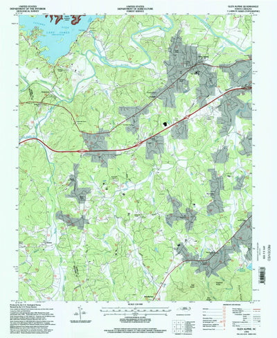 United States Geological Survey Glen Alpine, NC (1994, 24000-Scale) digital map