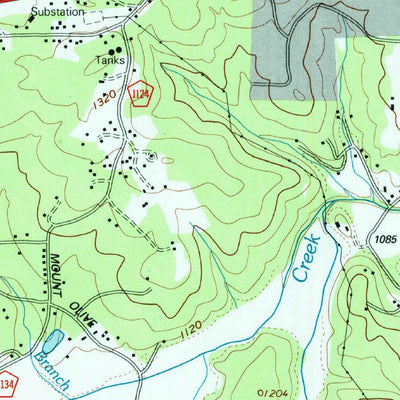 United States Geological Survey Glen Alpine, NC (1994, 24000-Scale) digital map