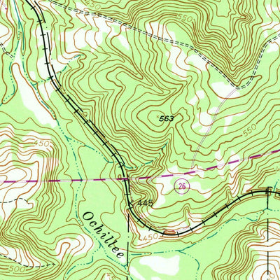 United States Geological Survey Glen Alta, GA (1955, 24000-Scale) digital map