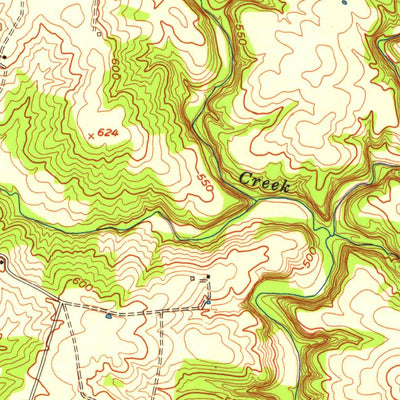 United States Geological Survey Glen Dean, KY (1953, 24000-Scale) digital map