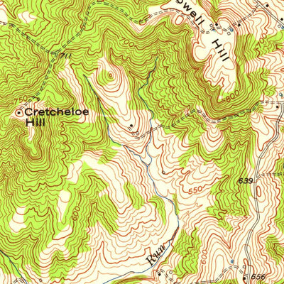 United States Geological Survey Glen Dean, KY (1953, 24000-Scale) digital map