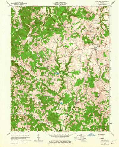 United States Geological Survey Glen Dean, KY (1963, 24000-Scale) digital map