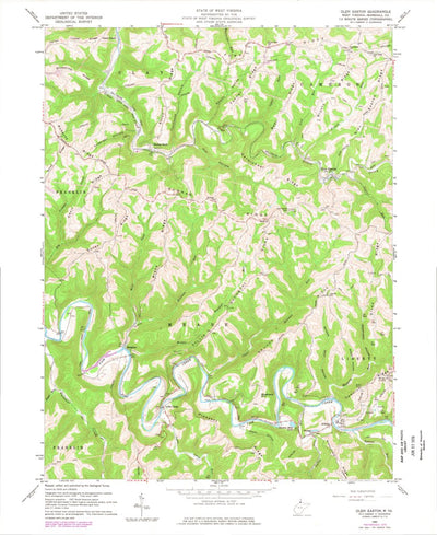 United States Geological Survey Glen Easton, WV (1960, 24000-Scale) digital map