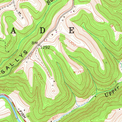 United States Geological Survey Glen Easton, WV (1960, 24000-Scale) digital map