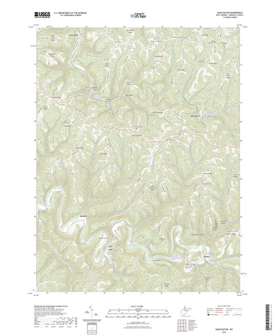 United States Geological Survey Glen Easton, WV (2023, 24000-Scale) digital map