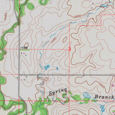 United States Geological Survey Glen Elder North, KS (1962, 24000-Scale) digital map