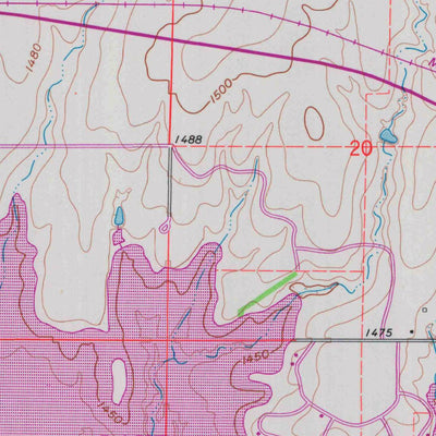 United States Geological Survey Glen Elder North, KS (1962, 24000-Scale) digital map
