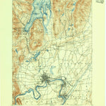 United States Geological Survey Glen Falls, NY (1895, 62500-Scale) digital map