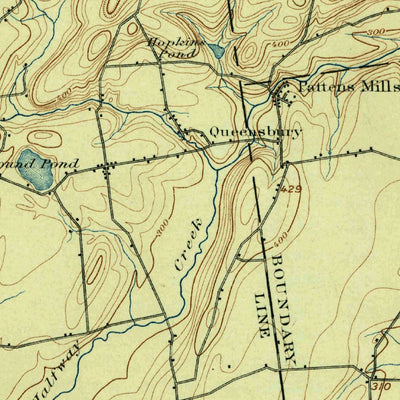 United States Geological Survey Glen Falls, NY (1897, 62500-Scale) digital map