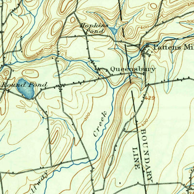 United States Geological Survey Glen Falls, NY (1947, 62500-Scale) digital map
