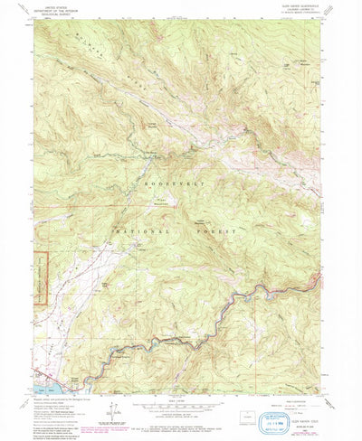 United States Geological Survey Glen Haven, CO (1962, 24000-Scale) digital map