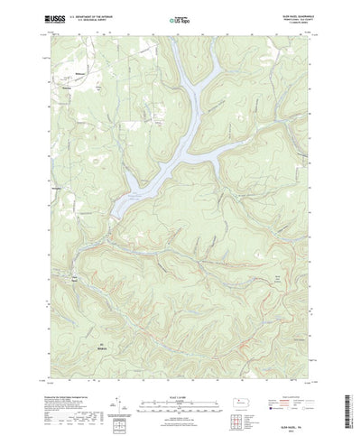 United States Geological Survey Glen Hazel, PA (2023, 24000-Scale) digital map