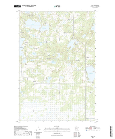 United States Geological Survey Glen, MN (2022, 24000-Scale) digital map