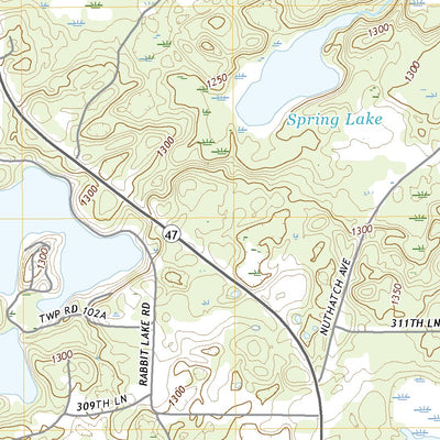 United States Geological Survey Glen, MN (2022, 24000-Scale) digital map