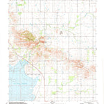 United States Geological Survey Glen Mountains, OK (1991, 24000-Scale) digital map