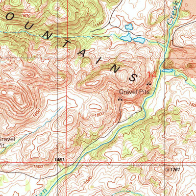 United States Geological Survey Glen Mountains, OK (1991, 24000-Scale) digital map