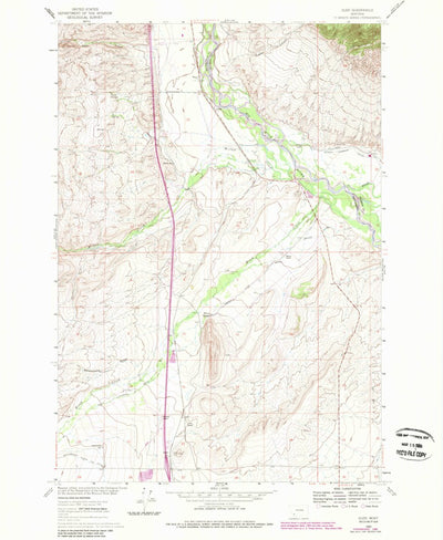 United States Geological Survey Glen, MT (1960, 24000-Scale) digital map