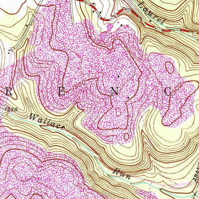 United States Geological Survey Glen Richey, PA (1944, 24000-Scale) digital map