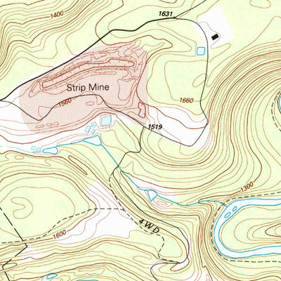 United States Geological Survey Glen Richey, PA (1993, 24000-Scale) digital map