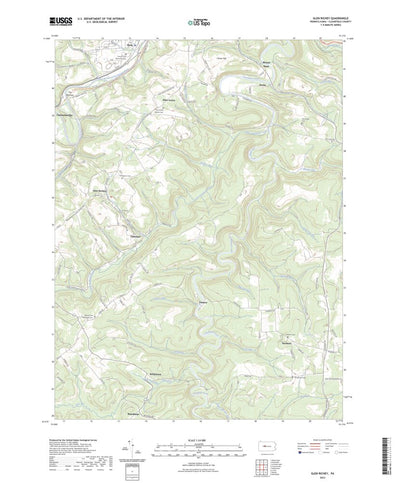 United States Geological Survey Glen Richey, PA (2023, 24000-Scale) digital map