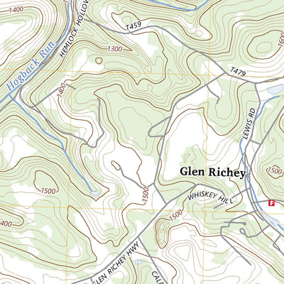 United States Geological Survey Glen Richey, PA (2023, 24000-Scale) digital map