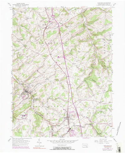 United States Geological Survey Glen Rock, PA (1954, 24000-Scale) digital map