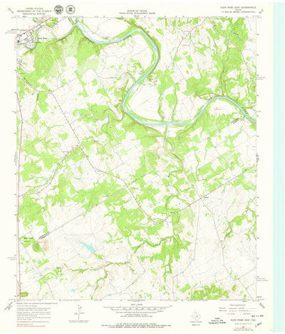 United States Geological Survey Glen Rose East, TX (1967, 24000-Scale) digital map