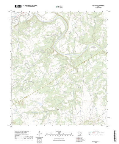 United States Geological Survey Glen Rose East, TX (2023, 24000-Scale) digital map